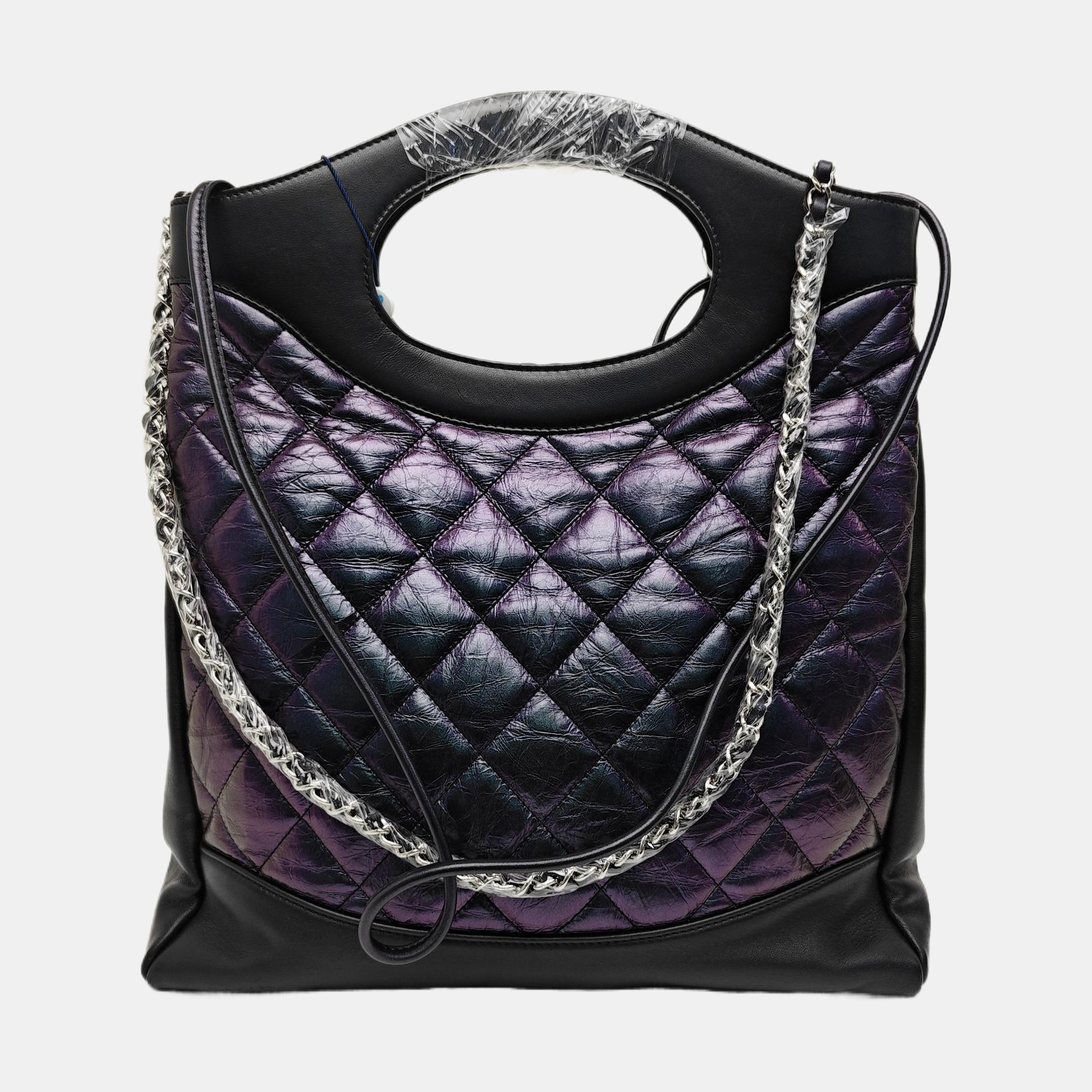 CHANEL 31 Small Quilted Calfskin Metallic