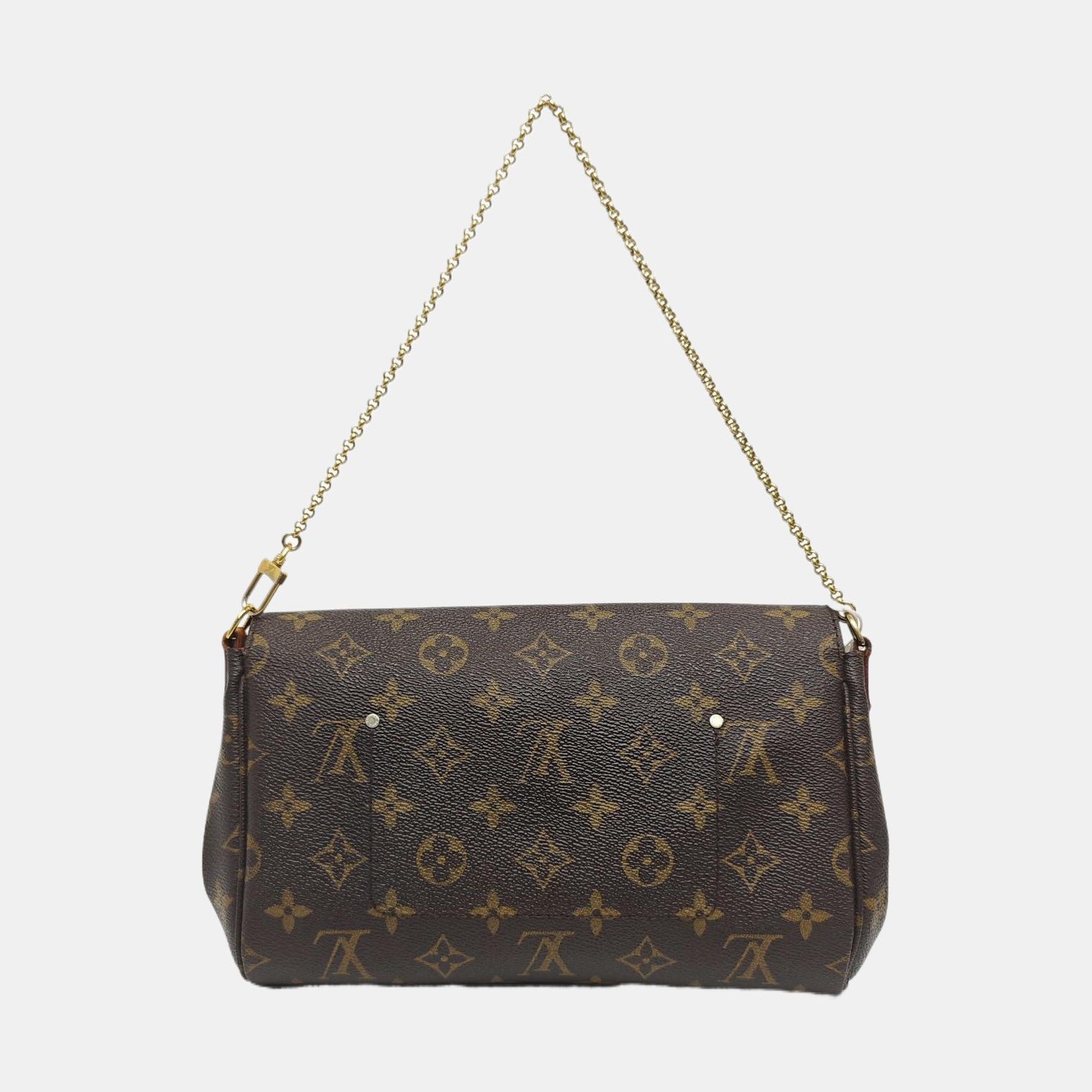 FAVORITE PM Monogram Coated Canvas Brown