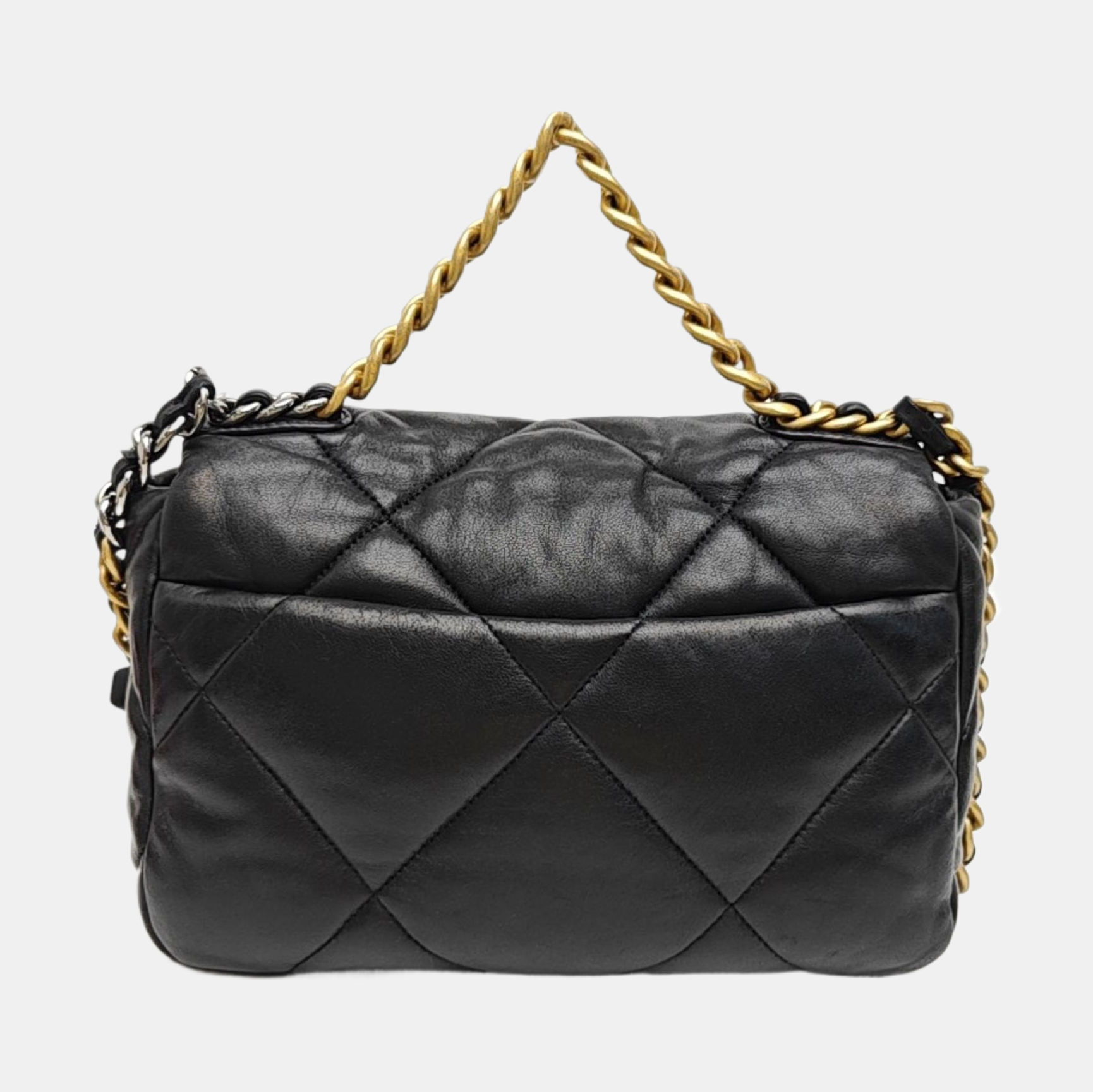 CHANEL 19 Medium Quilted Lambskin Black