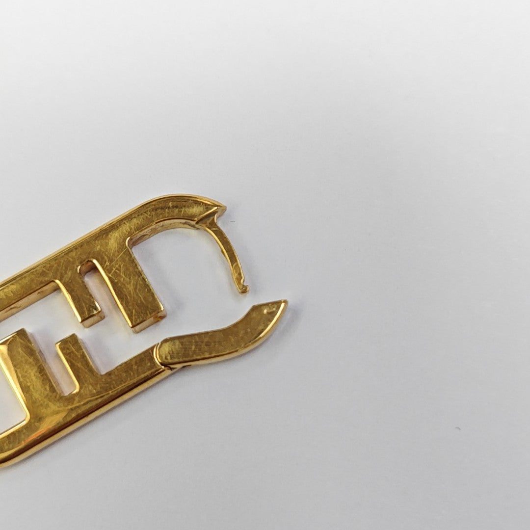 Metal Gold Stud Earrings