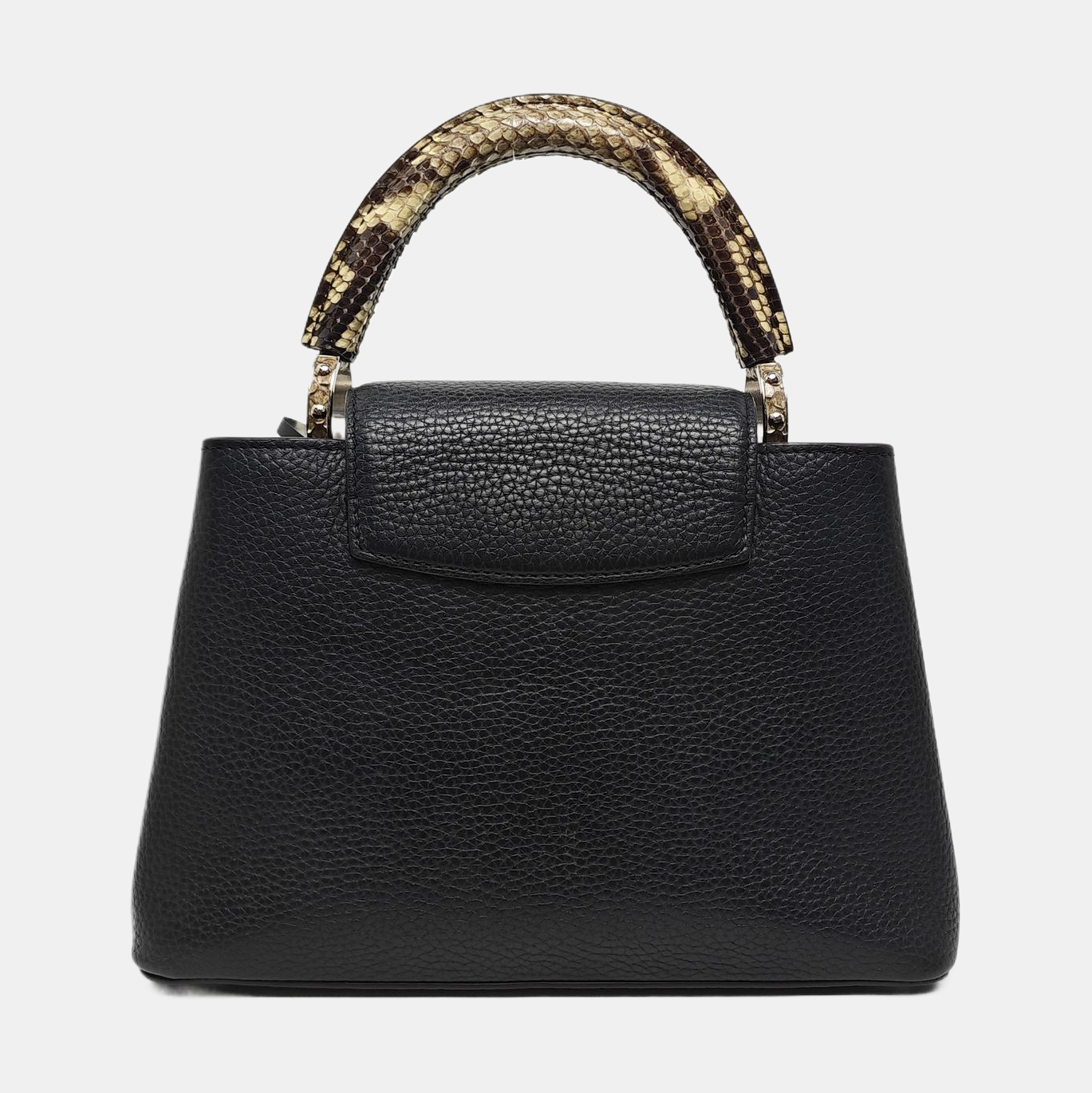 Authenticated pre-owned  CAPUCINES BB Calfskin Black - Shoulder Bag at Looply