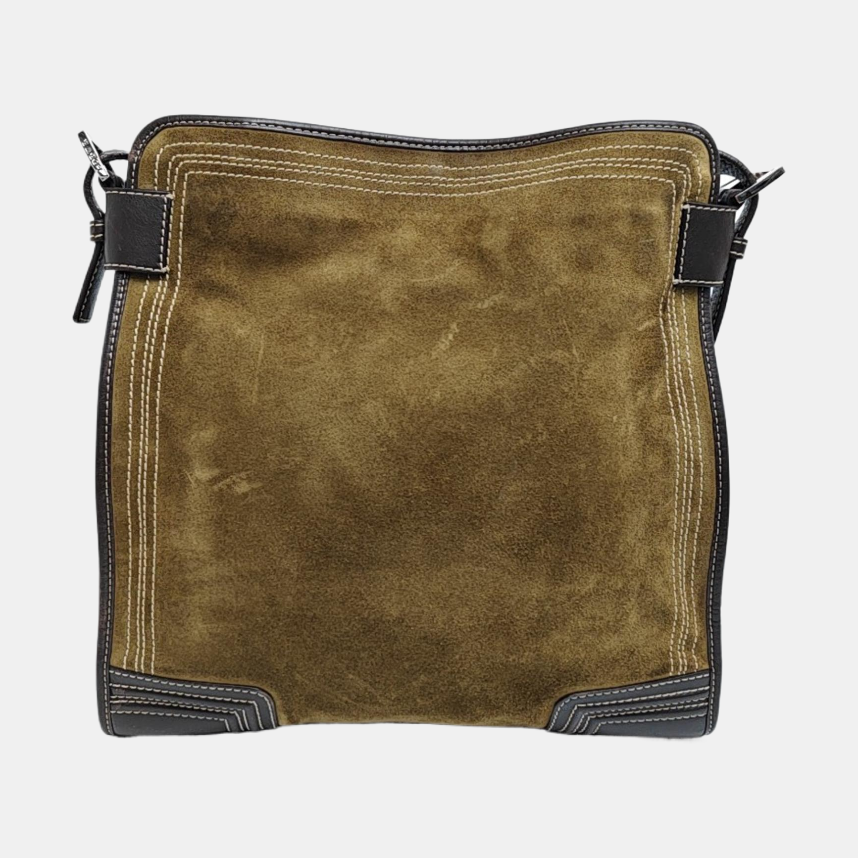 Suede Shoulder Bag Green