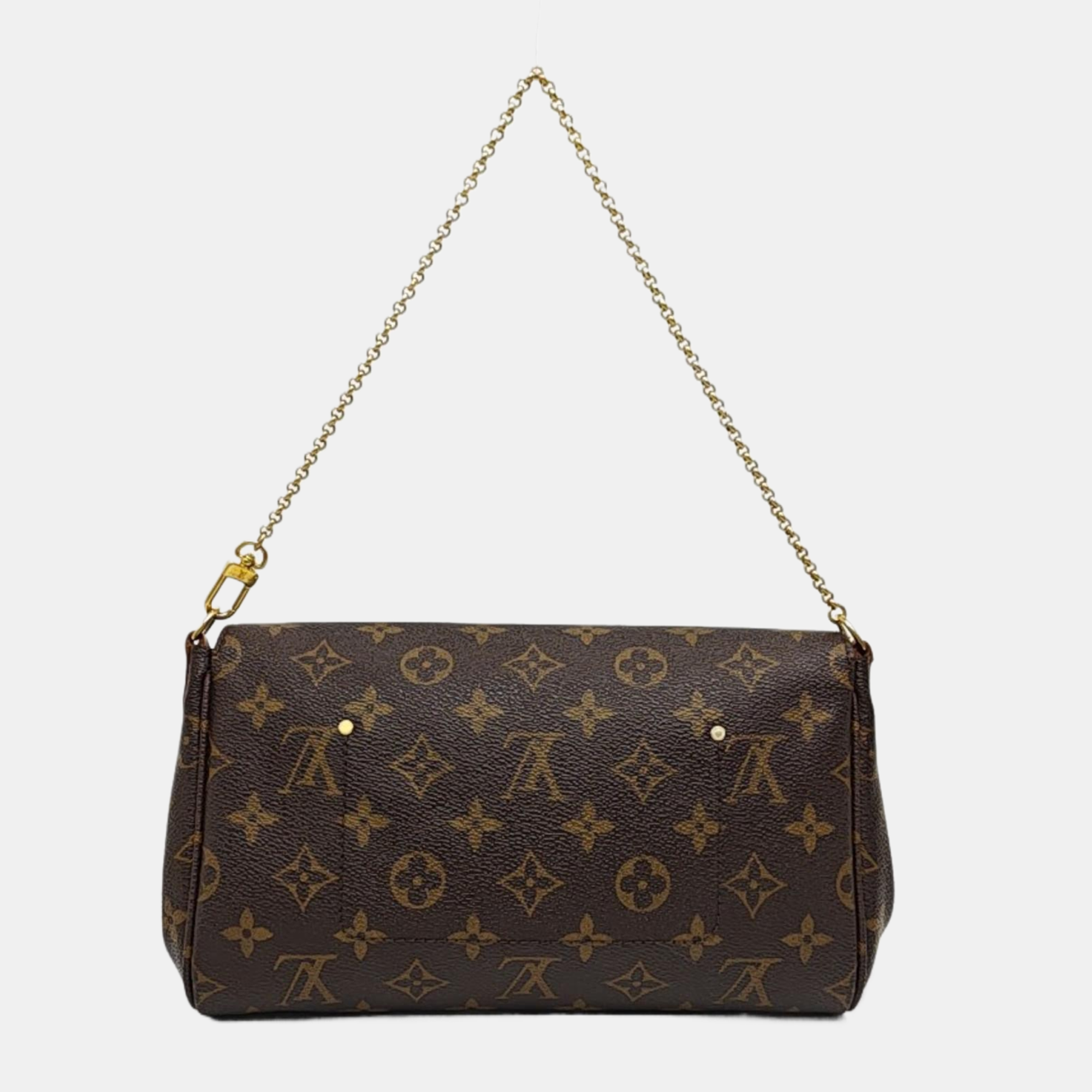 FAVORITE PM Monogram Coated Canvas Brown