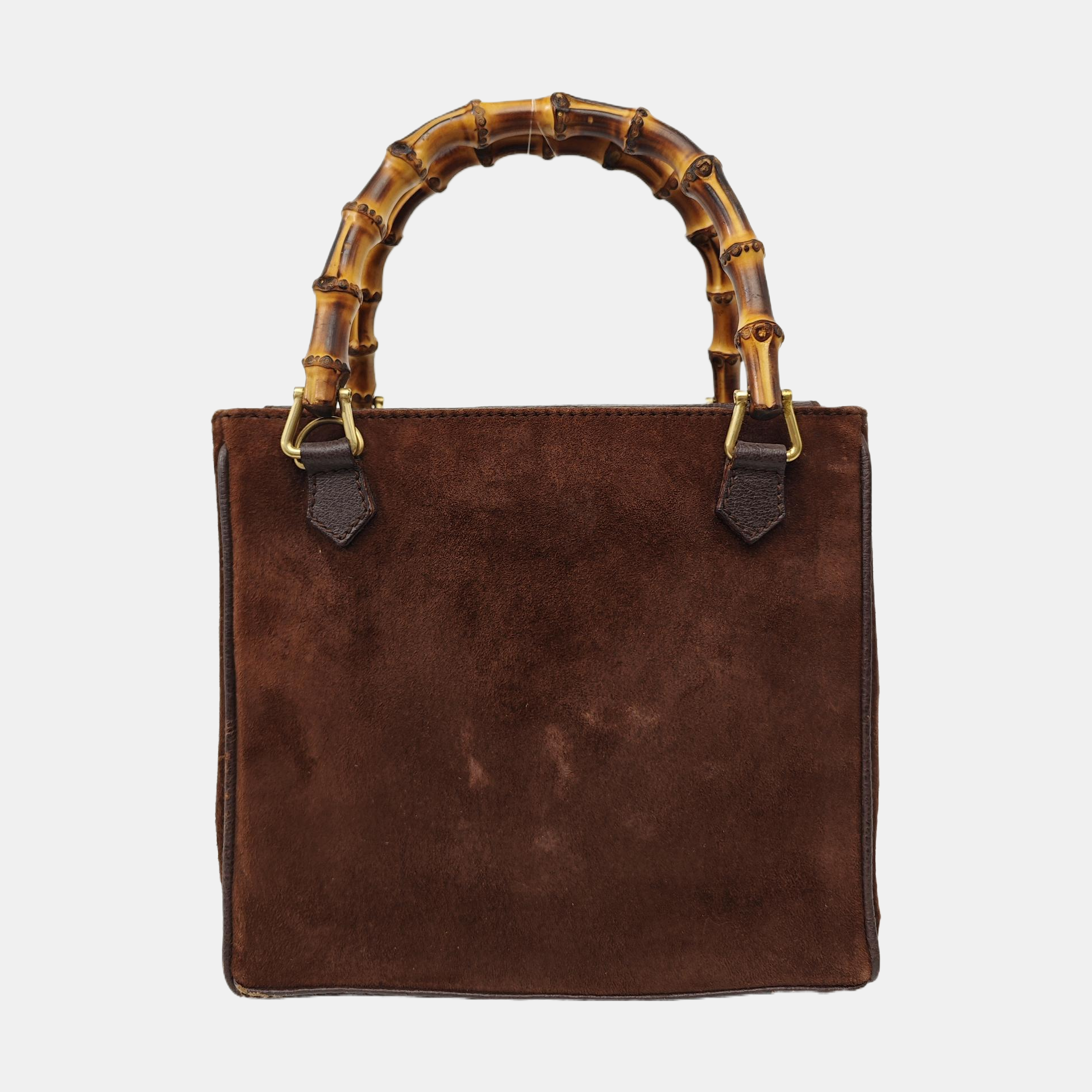 Suede Tote Bag Brown