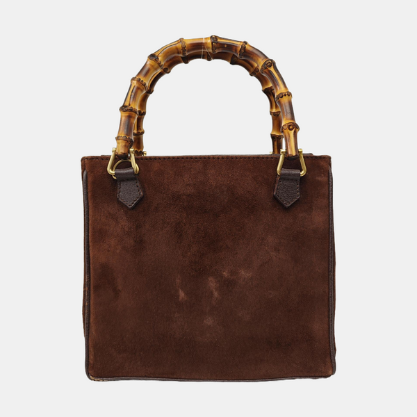 Suede Tote Bag Brown