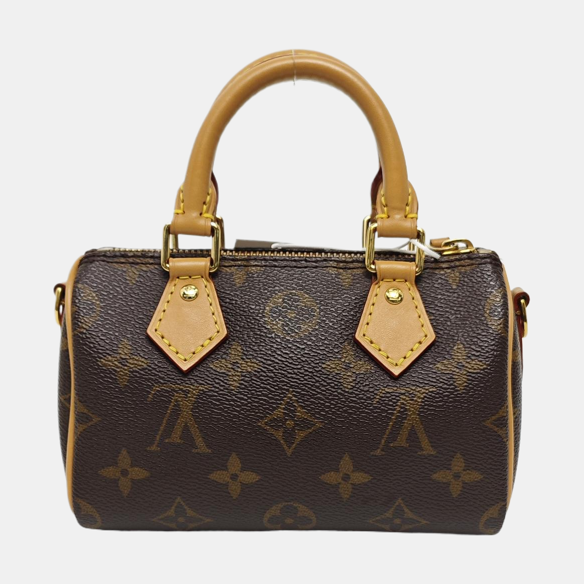 SPEEDY Nano Monogram Coated Canvas Brown