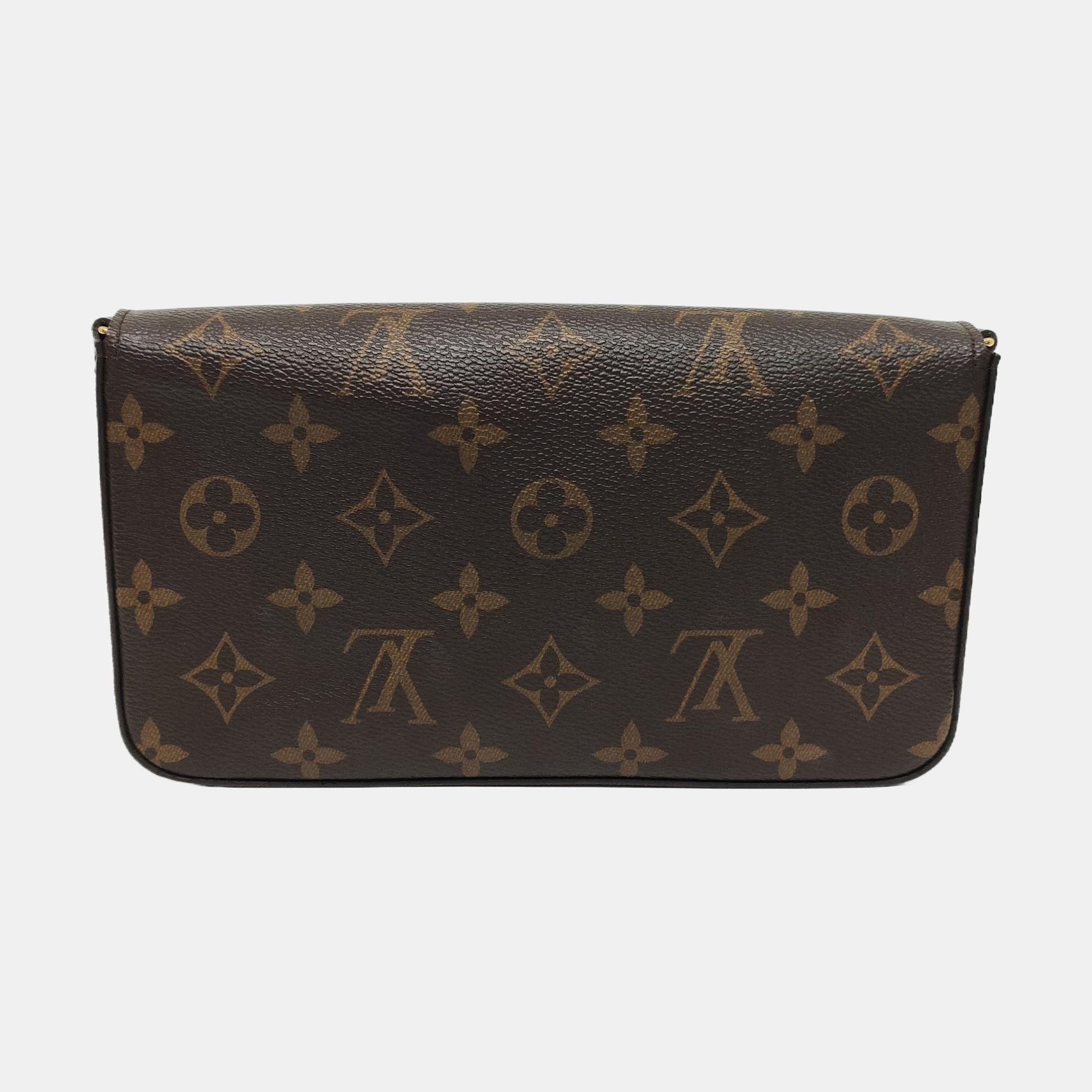 FÉLICIE Monogram Coated Canvas Brown