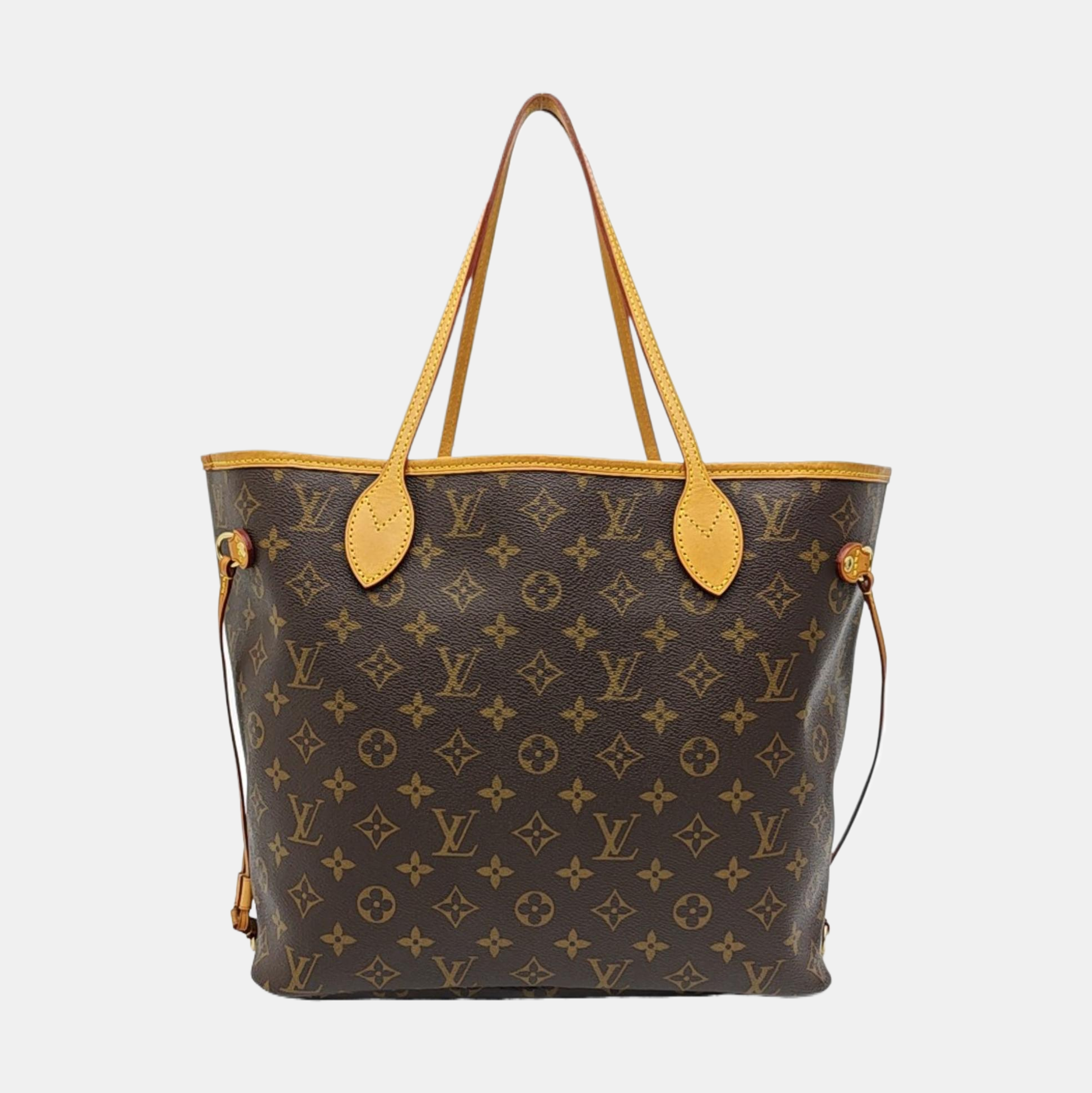 NEVERFULL MM Monogram Coated Canvas Brown