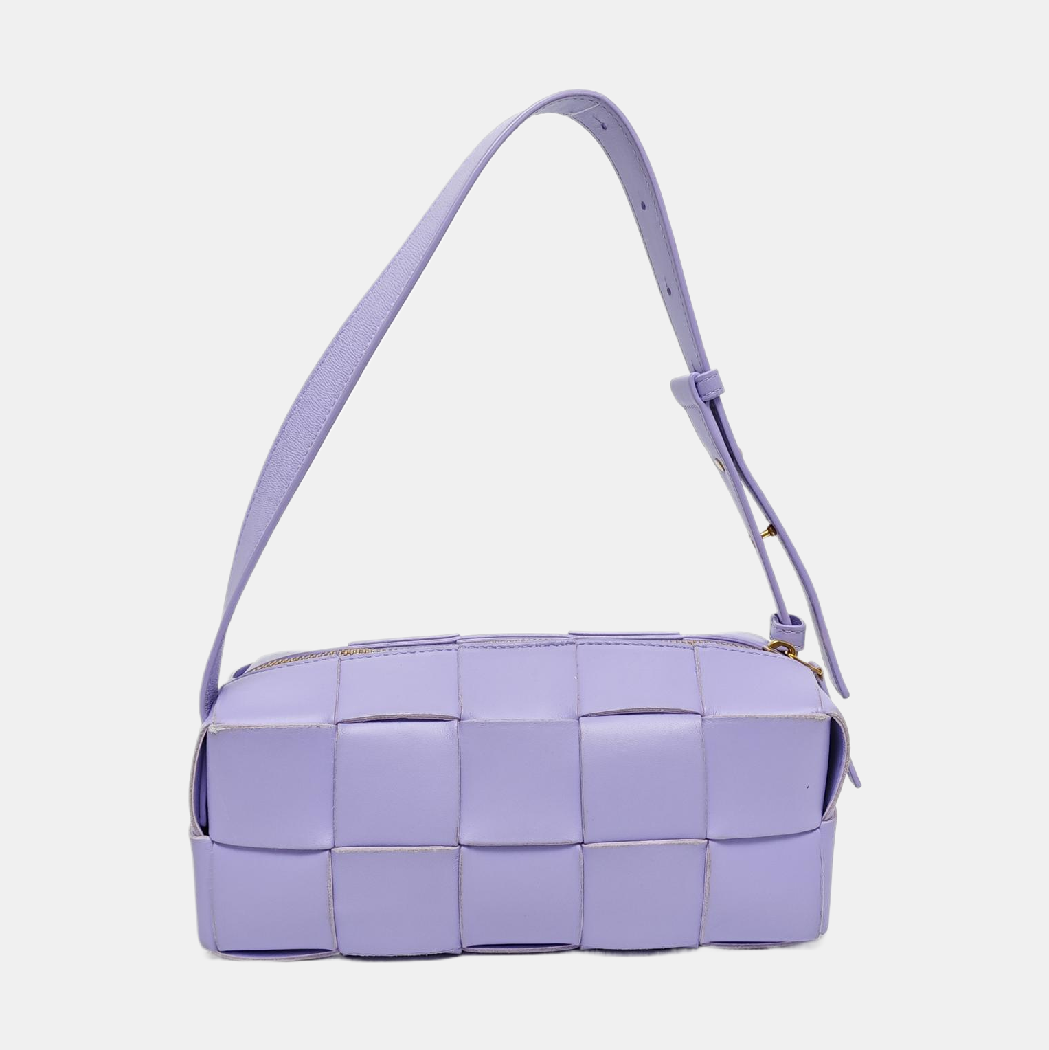 Authenticated pre-owned  Intrecciato Small Lambskin Purple - Top Handle Bag at Looply