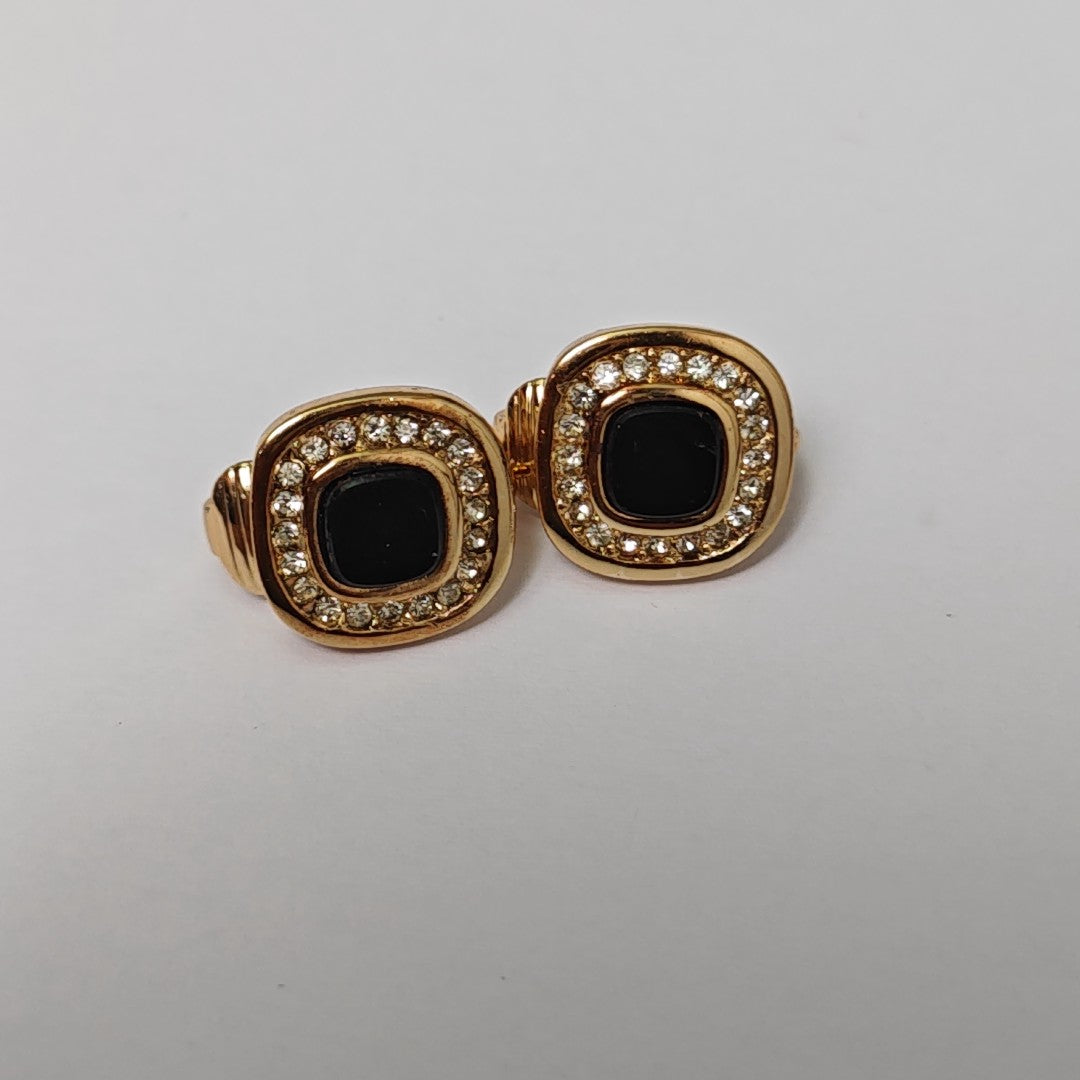 Metal Gold Clip On Earrings