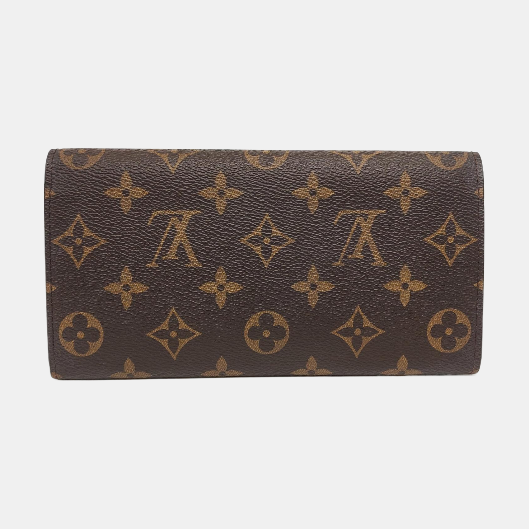 EMILIE Monogram Coated Canvas Brown Wallet