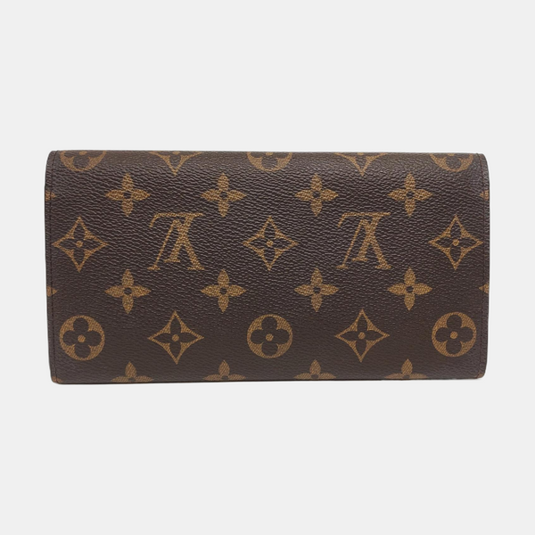 EMILIE Monogram Coated Canvas Brown Wallet