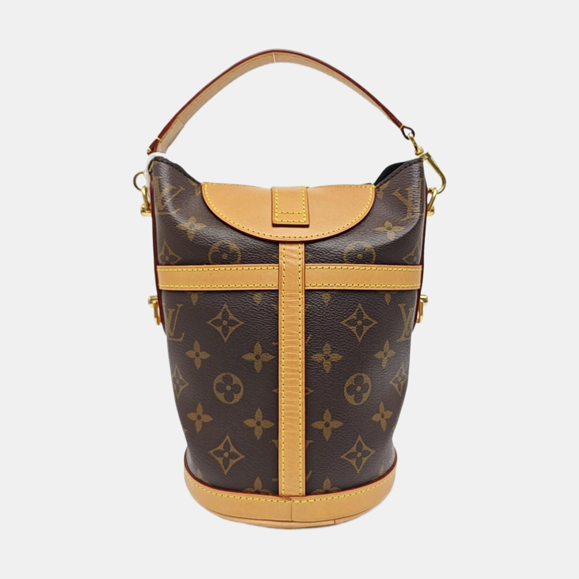 DUFFLE Monogram Coated Canvas Brown