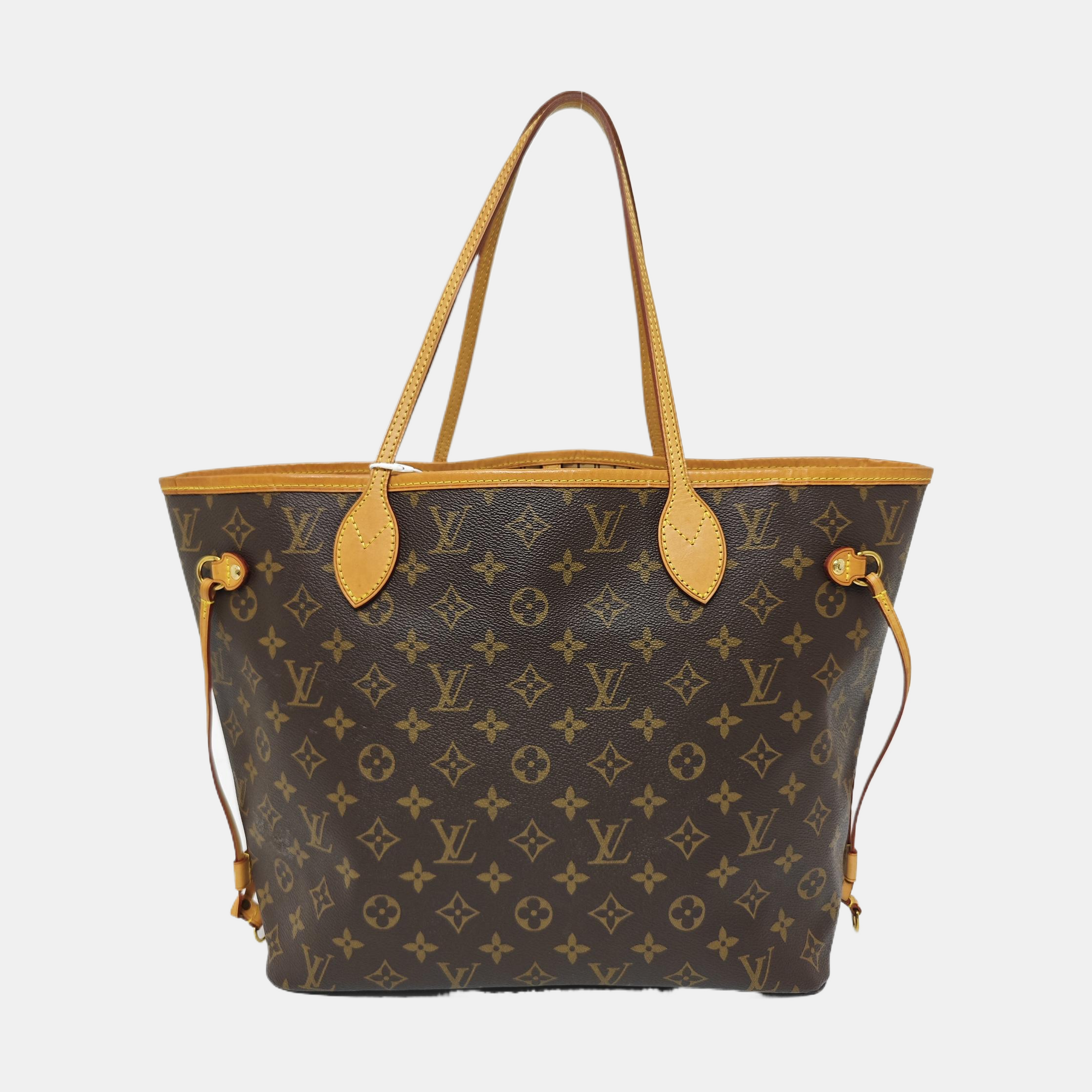 NEVERFULL MM Monogram Coated Canvas Brown