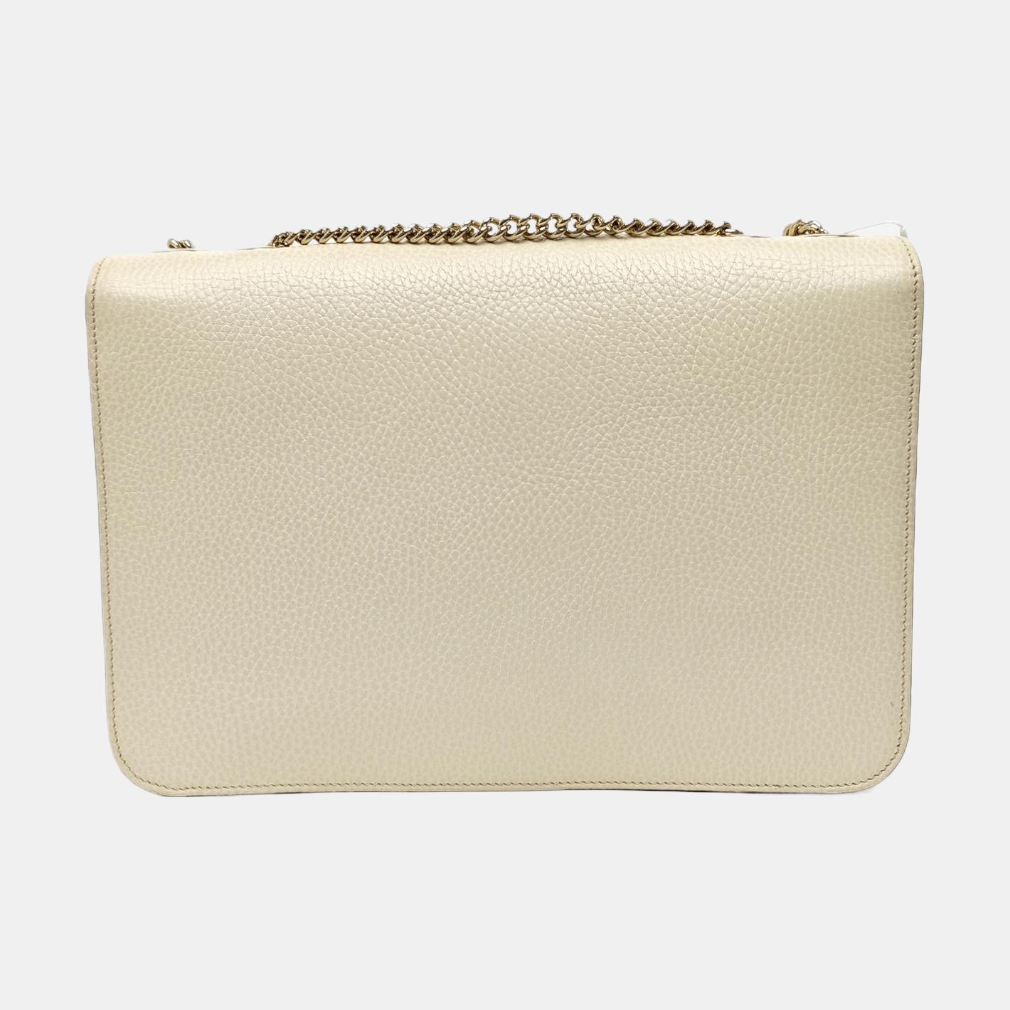 Interlocking G Large Calfskin Beige