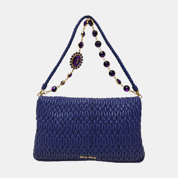 Crystal Quilted Lambskin Purple