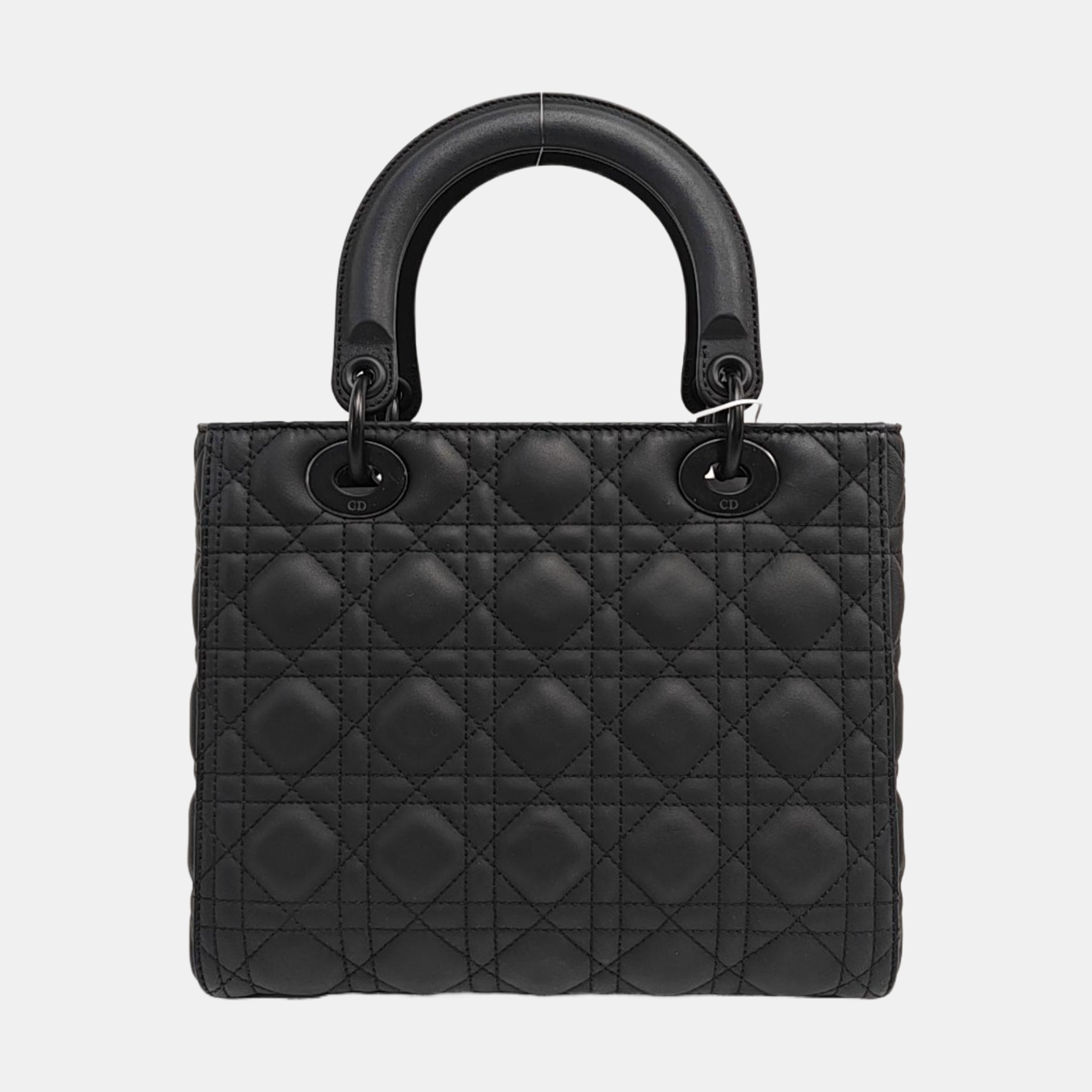 Lady Dior Medium Cannage Calfskin Black