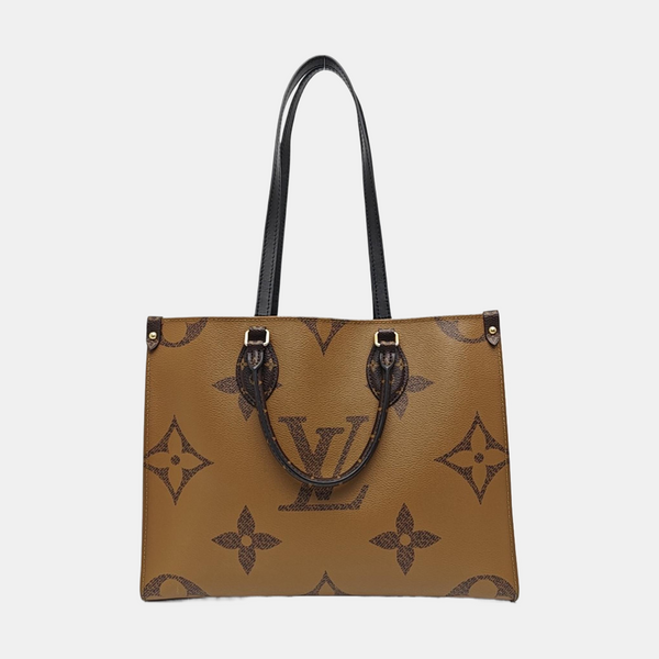 ONTHEGO MM Monogram Coated Canvas Brown