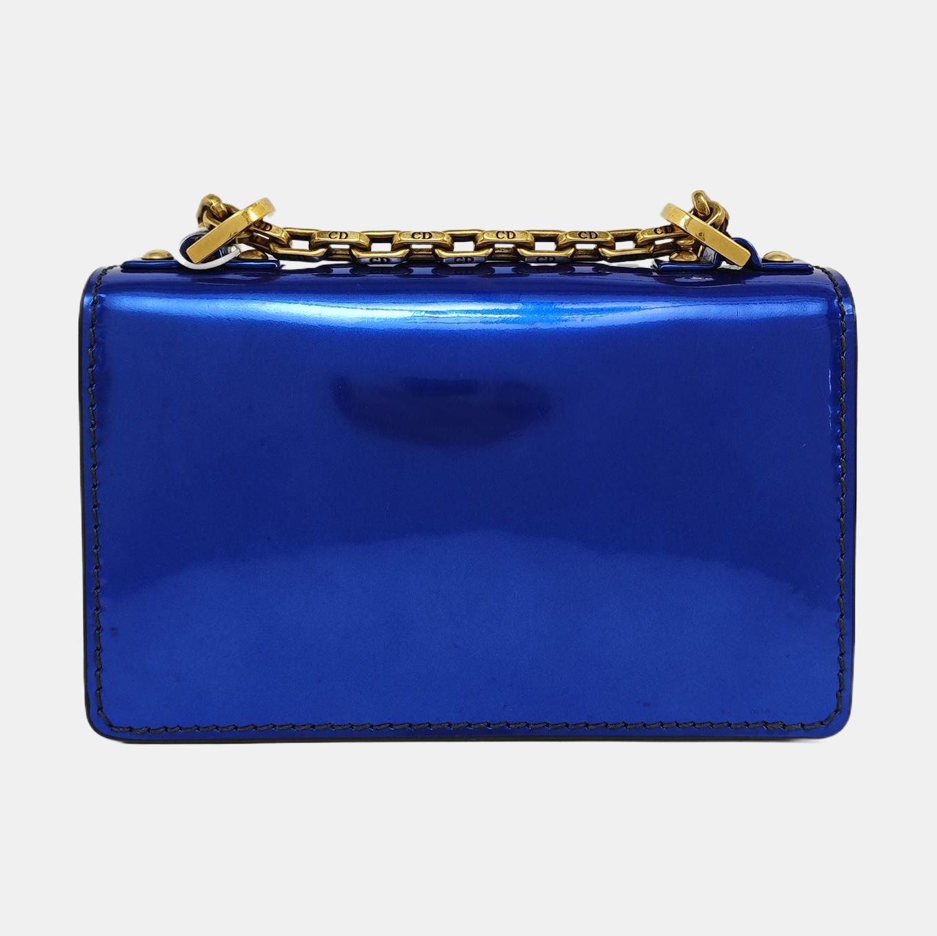 Authenticated pre-owned  J'adior Patent Leather Blue - Shoulder Bag at Looply