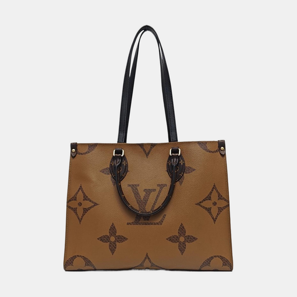 ONTHEGO MM Monogram Coated Canvas Brown