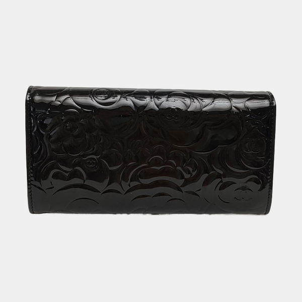 Patent Leather Wallet Black