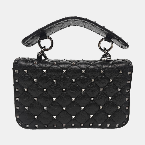Rockstud Lambskin Black