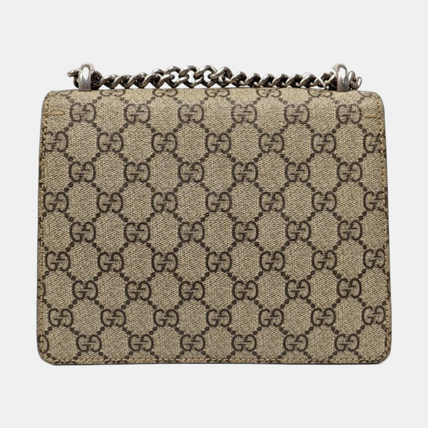 Dionysus Mini Monogram Coated Canvas Beige