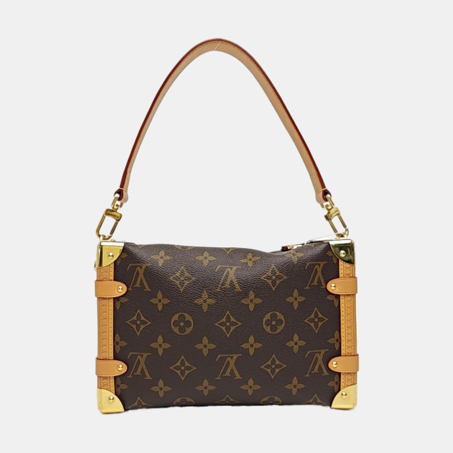 SIDE TRUNK MM Monogram Coated Canvas Brown
