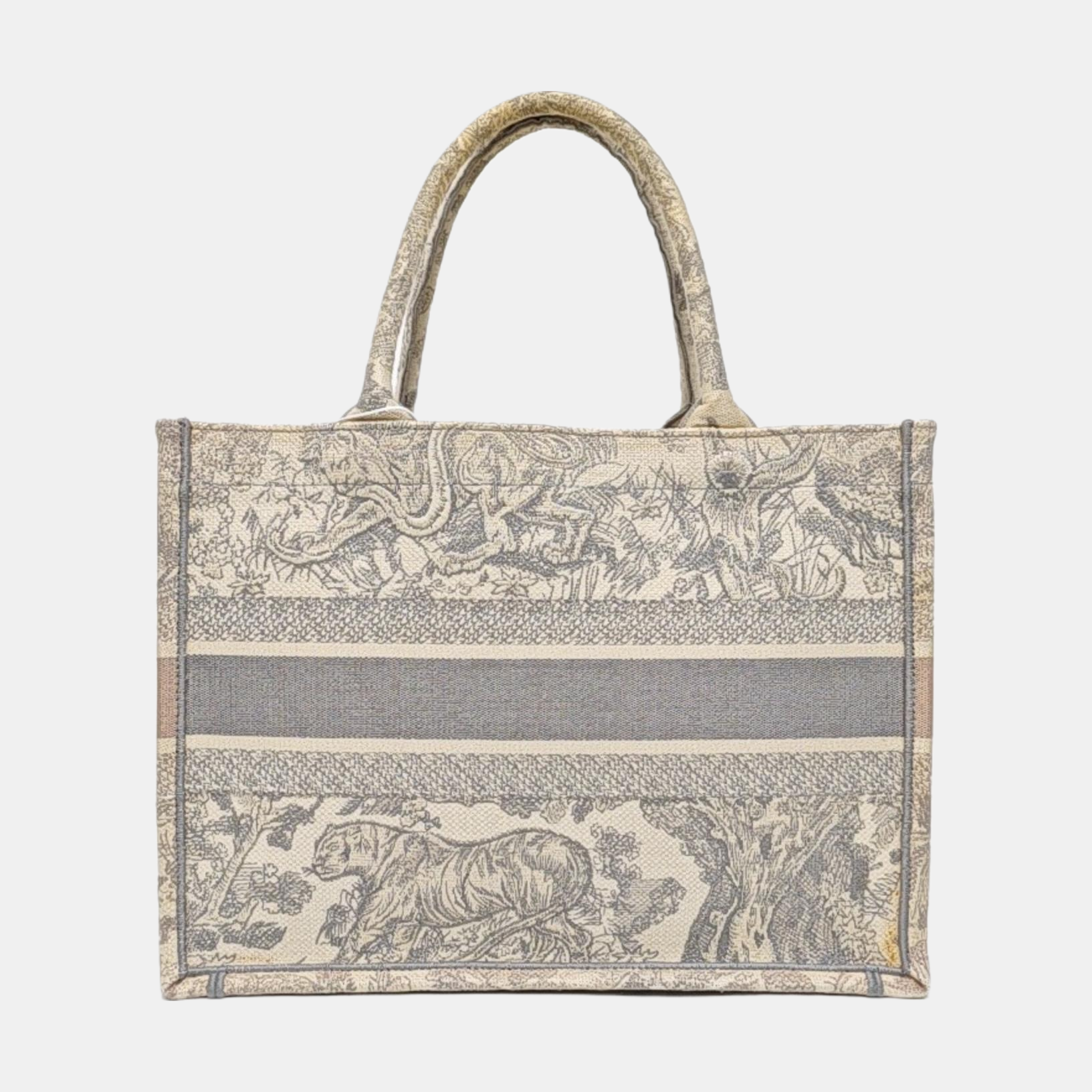 Book Tote Medium Canvas Gray