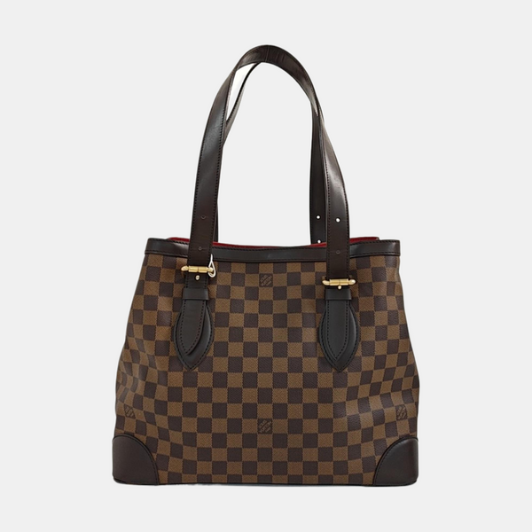 HAMPSTEAD MM Damier Ebene Coated Canvas Brown