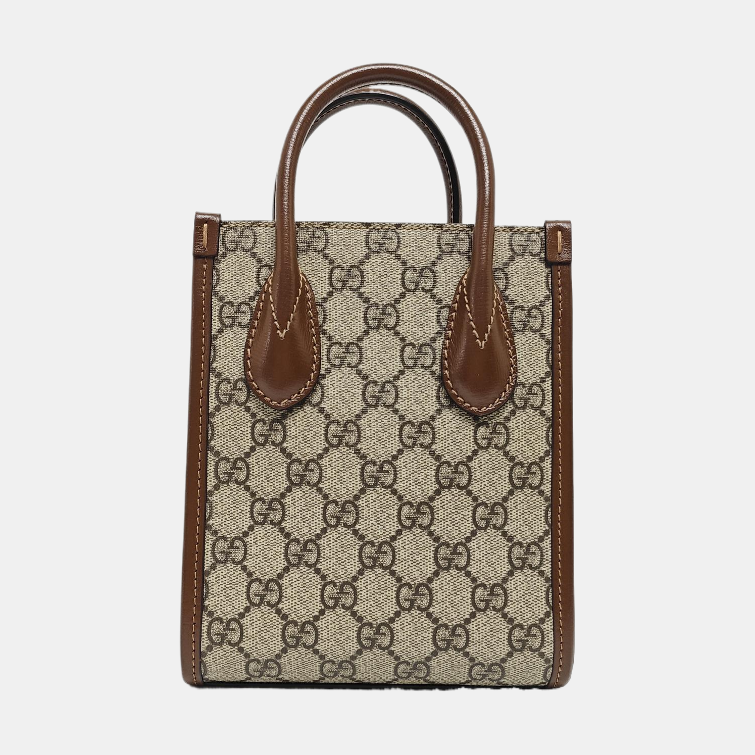 Retro Mini Monogram Coated Canvas Beige