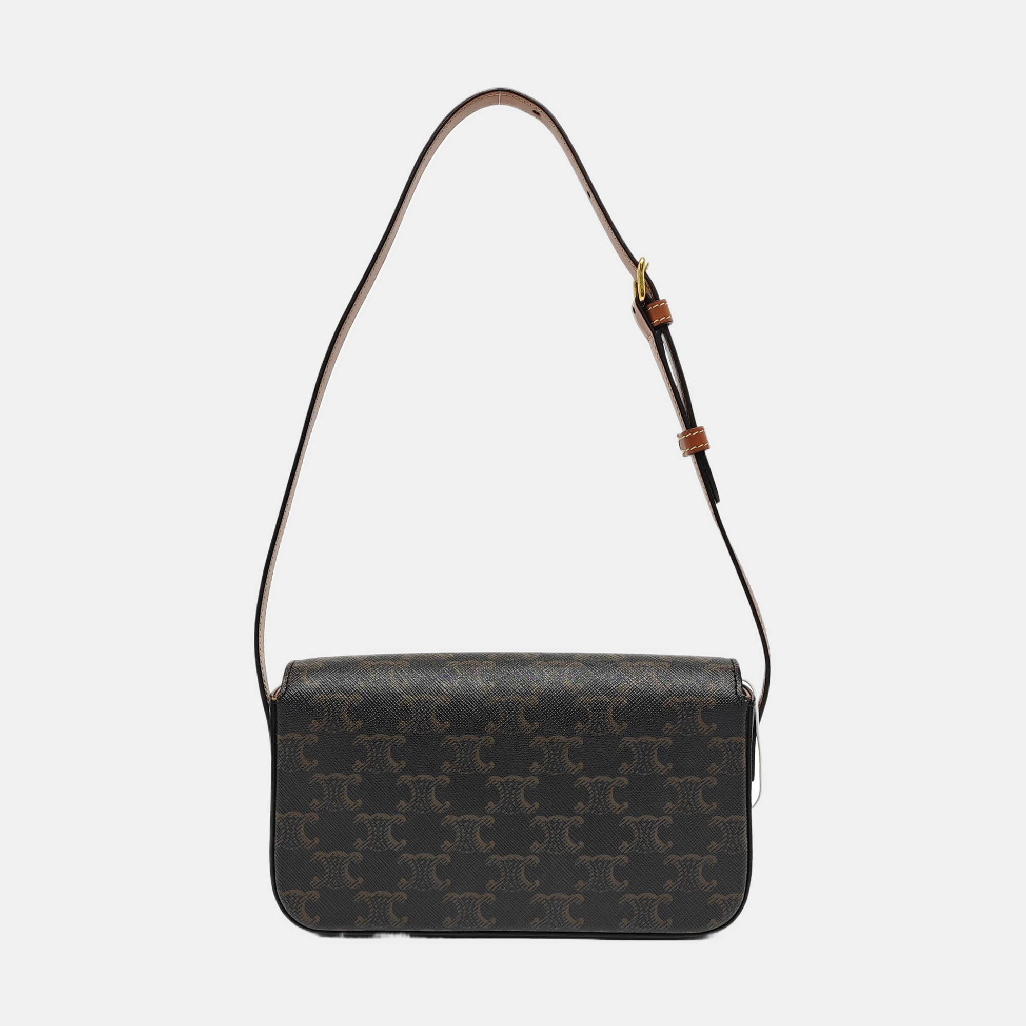 TRIOMPHE Small Coated Canvas Brown