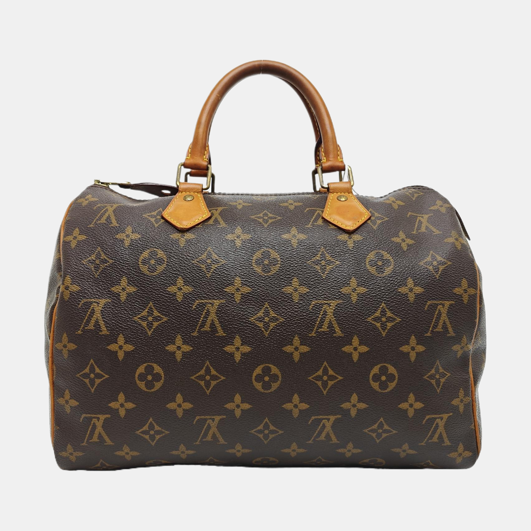 SPEEDY 30 Monogram Coated Canvas Brown