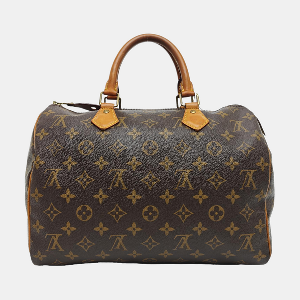 SPEEDY 30 Monogram Coated Canvas Brown