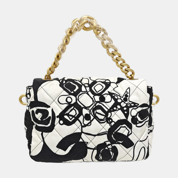 Fabric Shoulder Bag Mini White