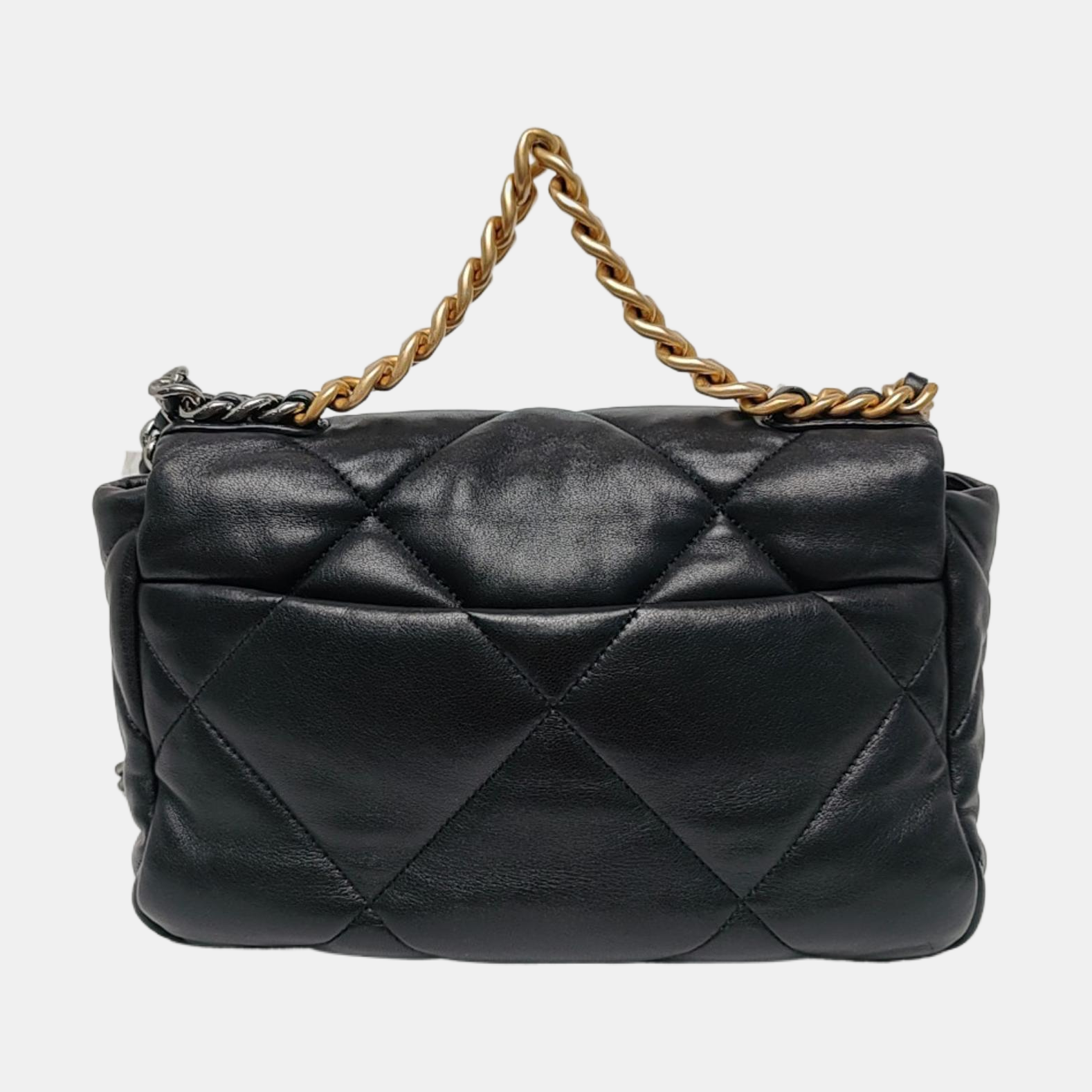 CHANEL 19 Small Quilted Lambskin Black