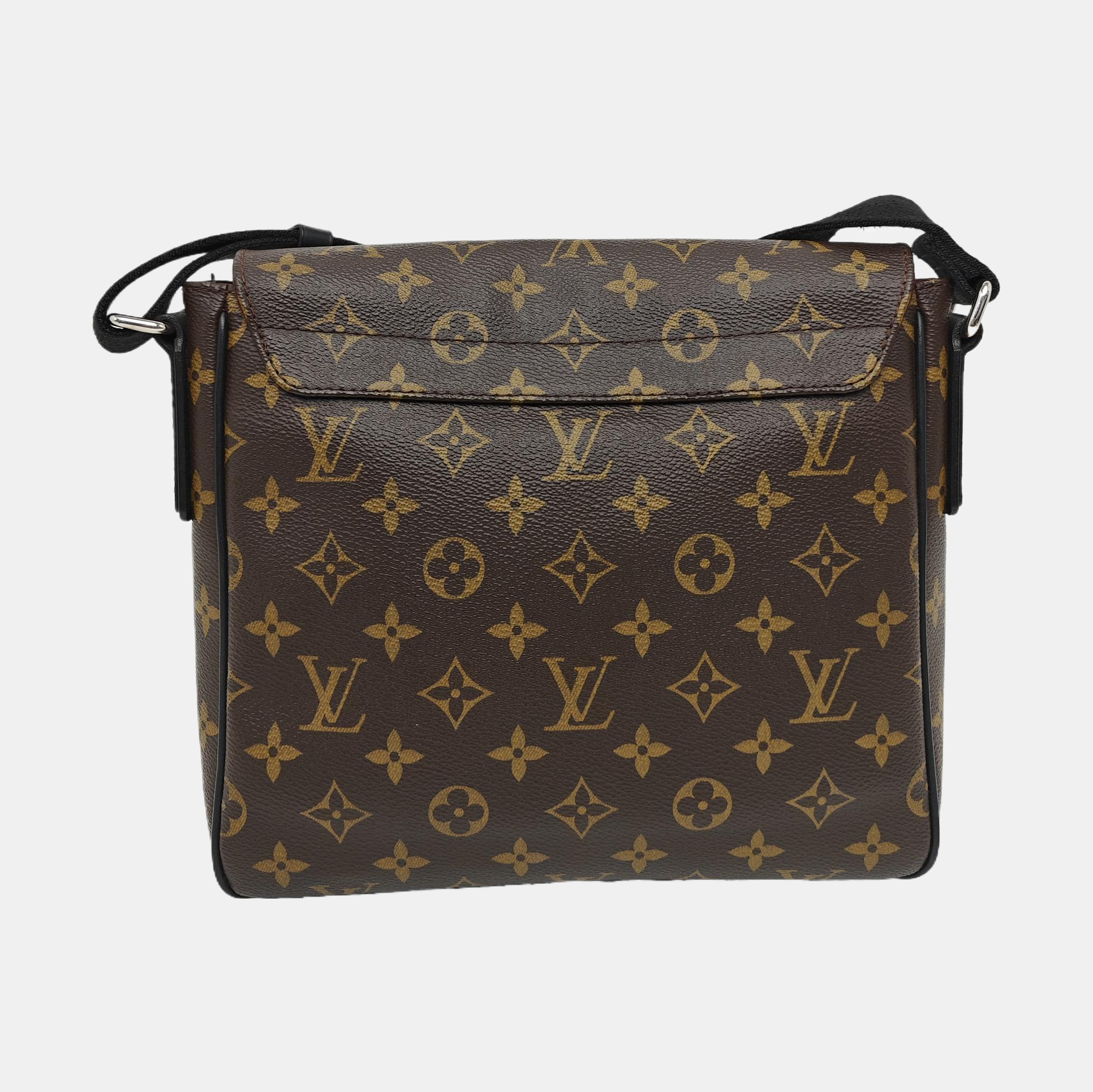 DISTRICT PM Monogram Coated Canvas Brown