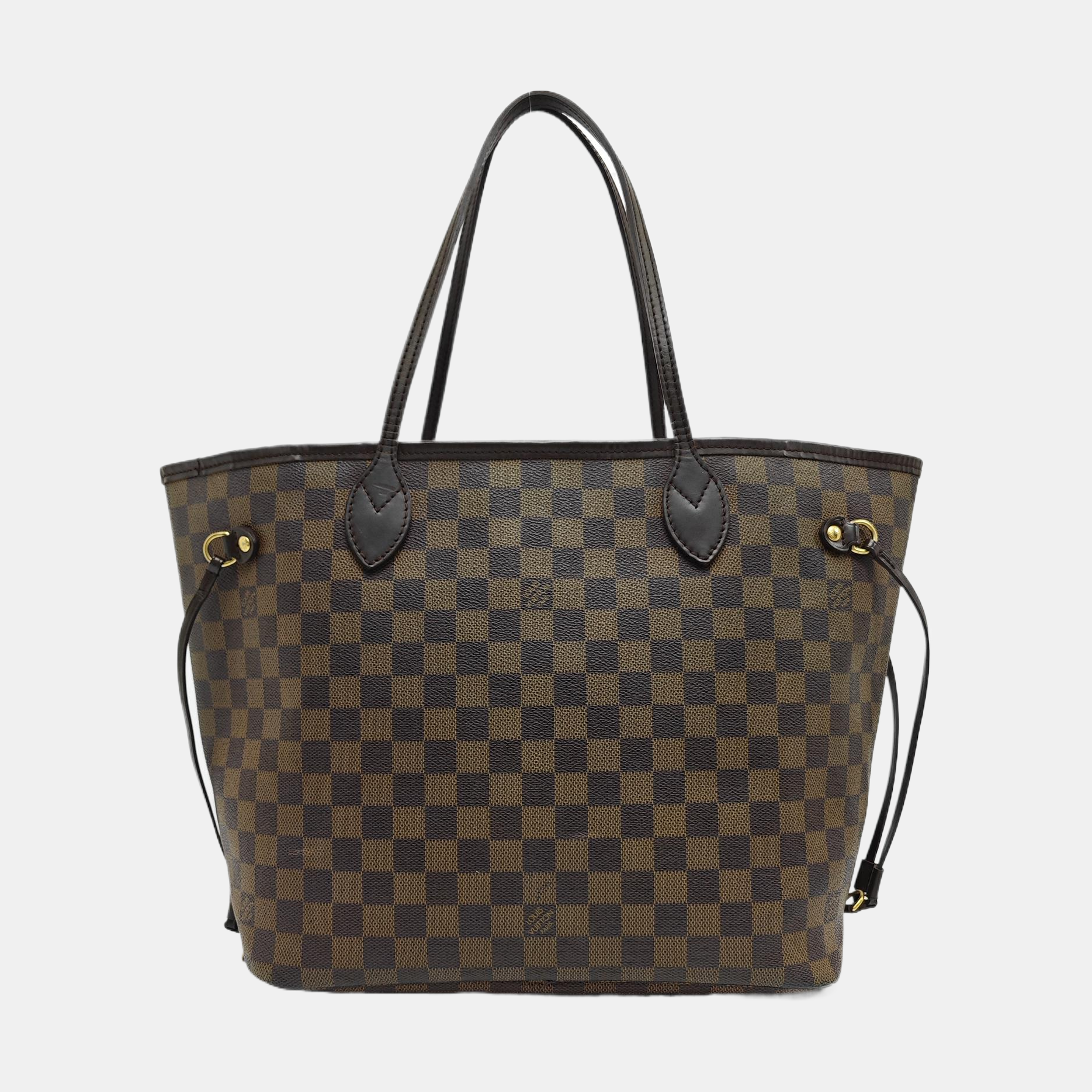 Authenticated pre-owned  NEVERFULL MM Damier Ebene Coated Canvas Brown - Tote Bag at Looply