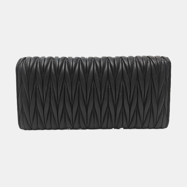 Quilted Lambskin Shoulder Bag Black