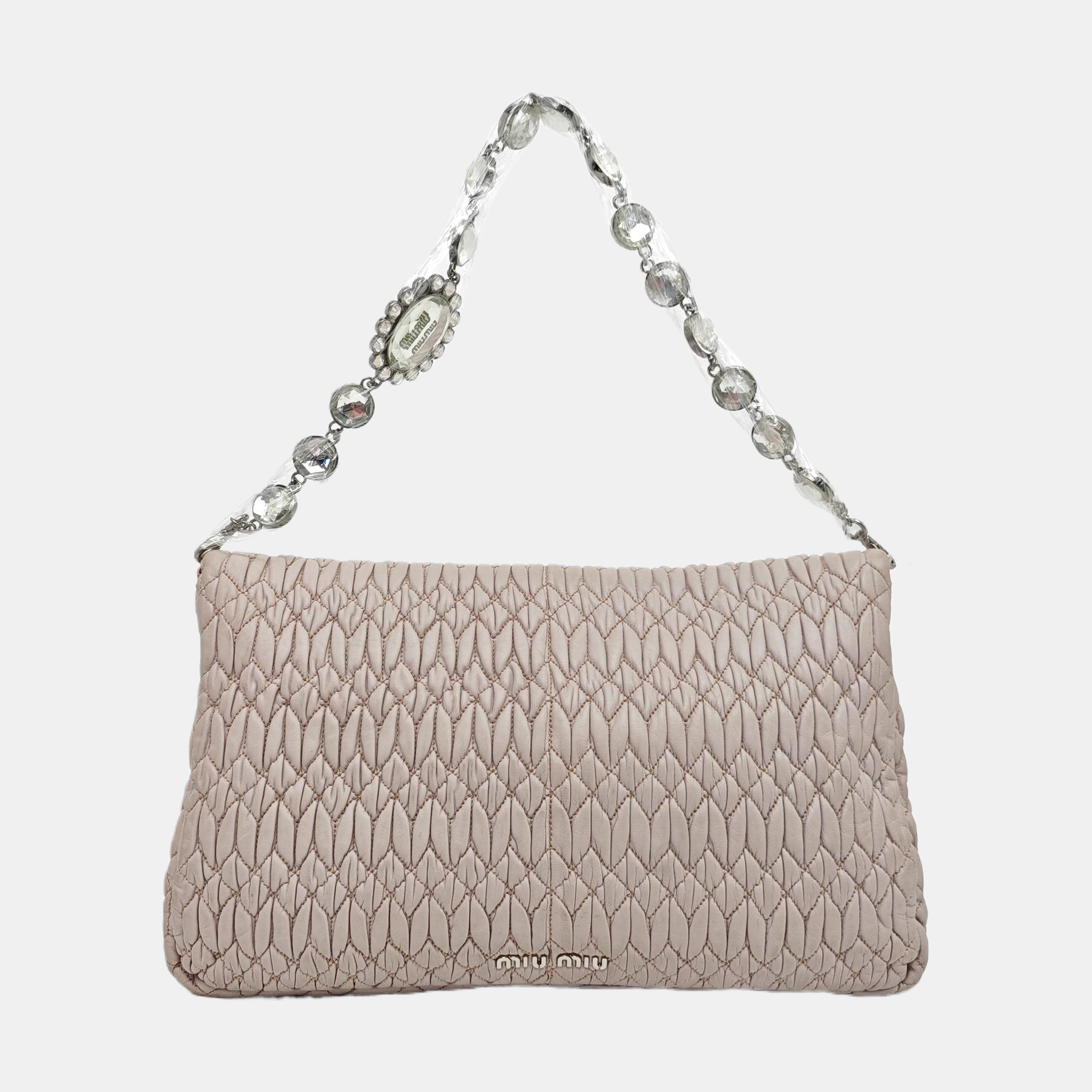 Crystal Quilted Lambskin Pink