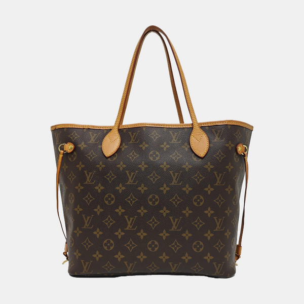 NEVERFULL MM Monogram Coated Canvas Brown