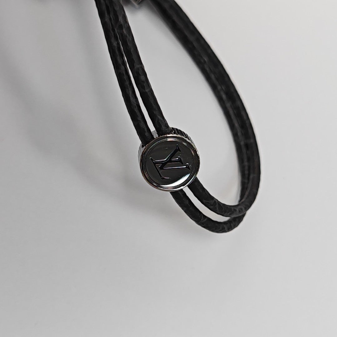 Coated Canvas Black Bangle