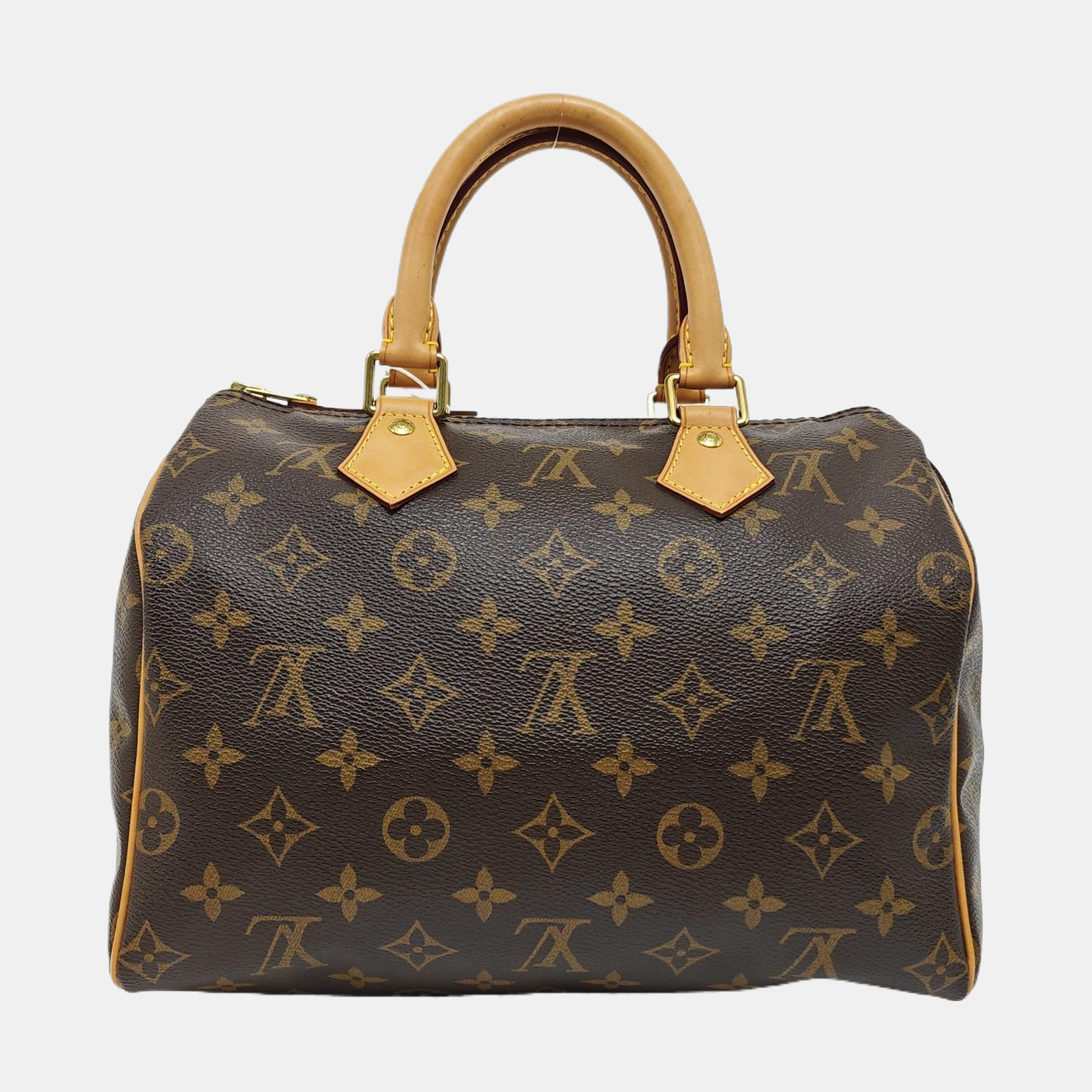 Authenticated pre-owned  SPEEDY 25 Monogram Coated Canvas Brown - Shoulder Bag at Looply