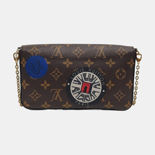 FÉLICIE Monogram Coated Canvas Brown