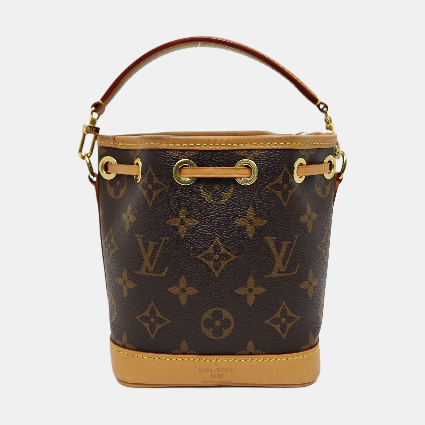 NOÉ Nano Monogram Coated Canvas Brown