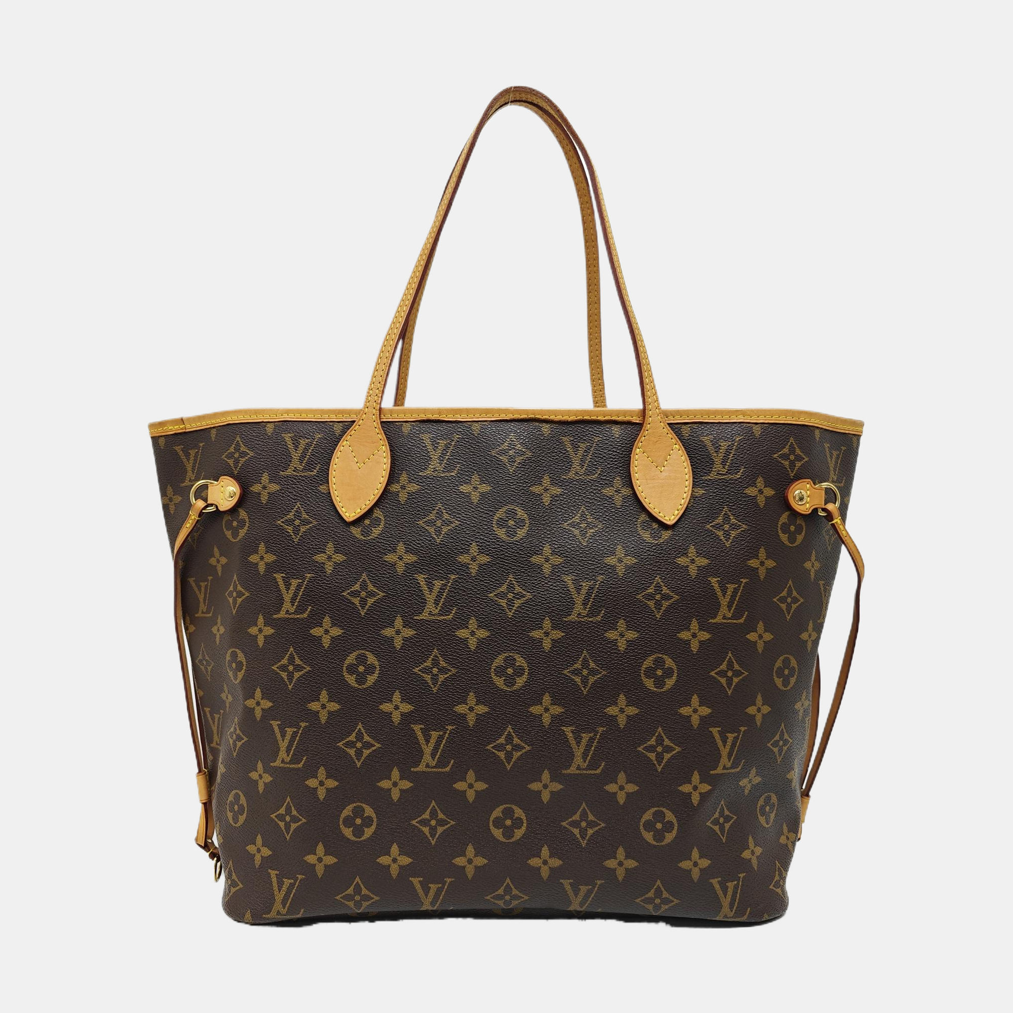 NEVERFULL MM Monogram Coated Canvas Brown