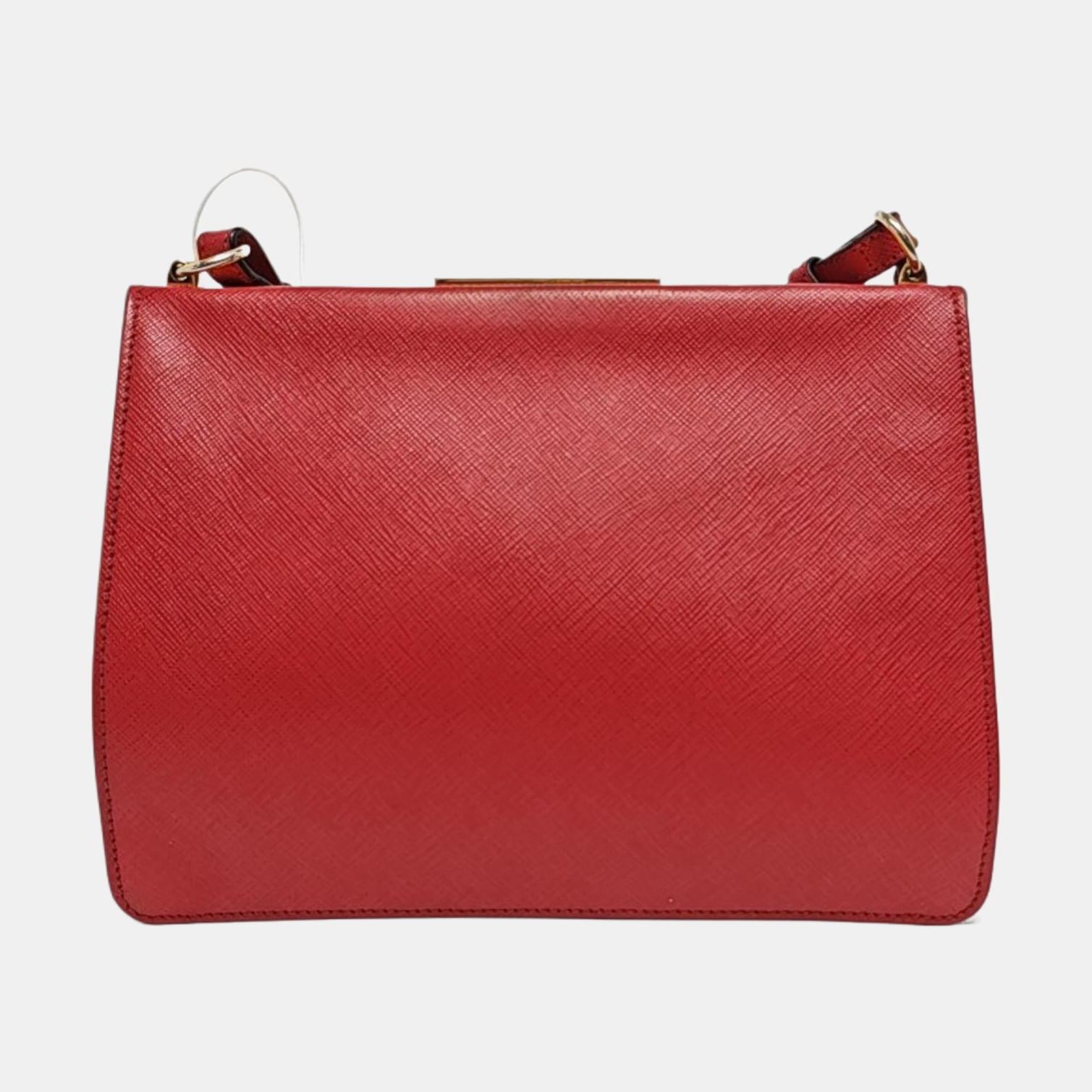 Light Frame Saffiano Calfskin Red