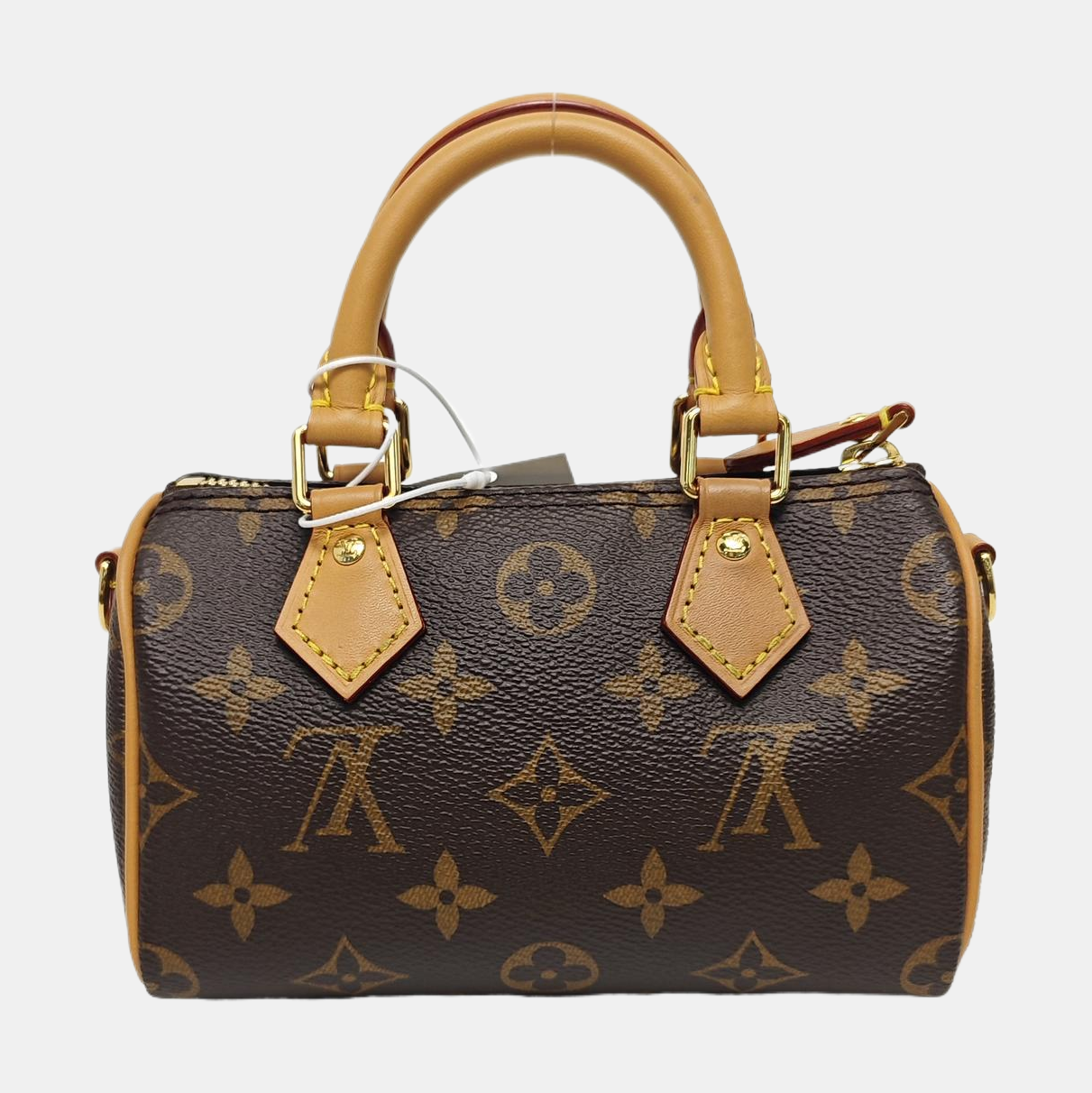 SPEEDY Nano Monogram Coated Canvas Brown