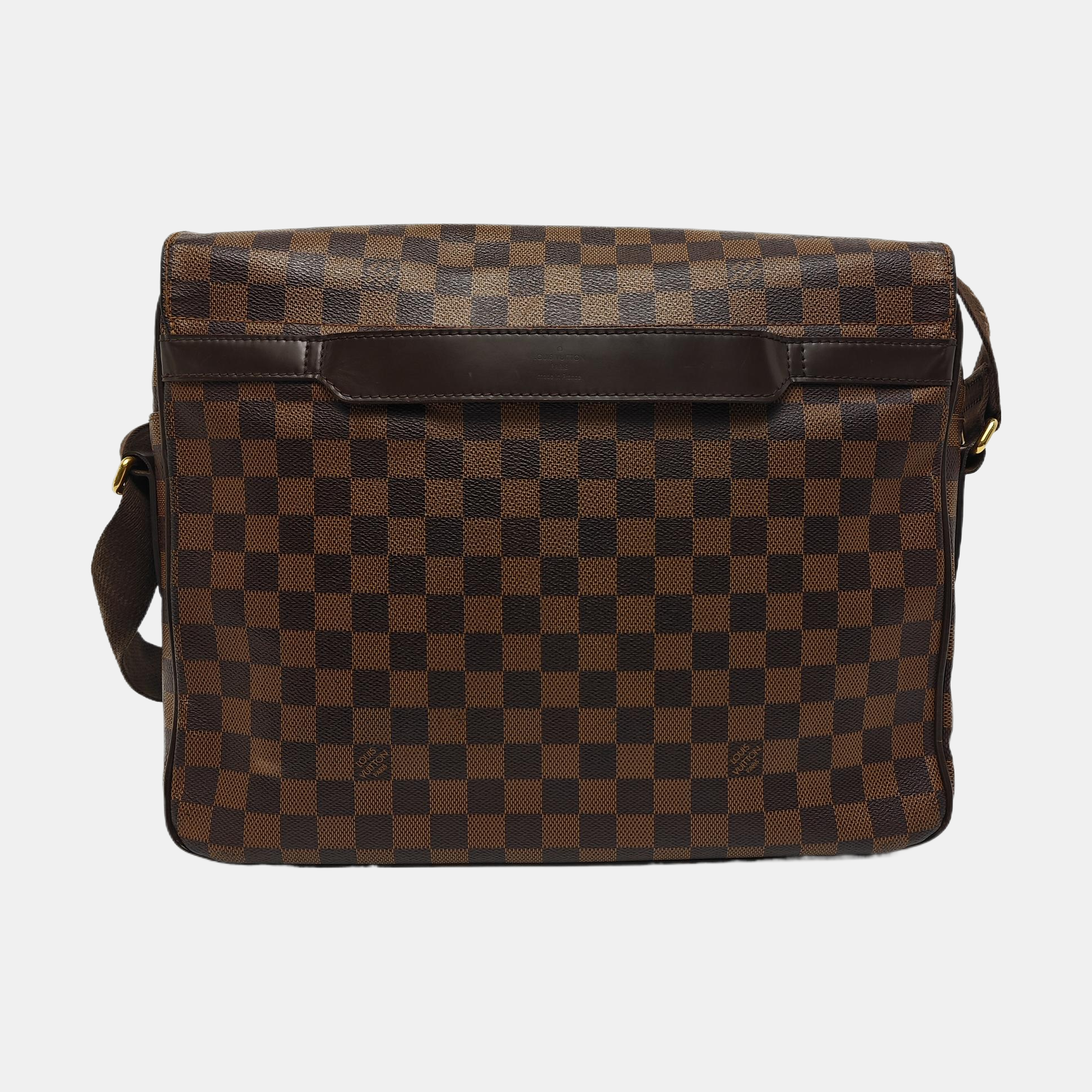 SHELTON Damier Ebene Coated Canvas Brown