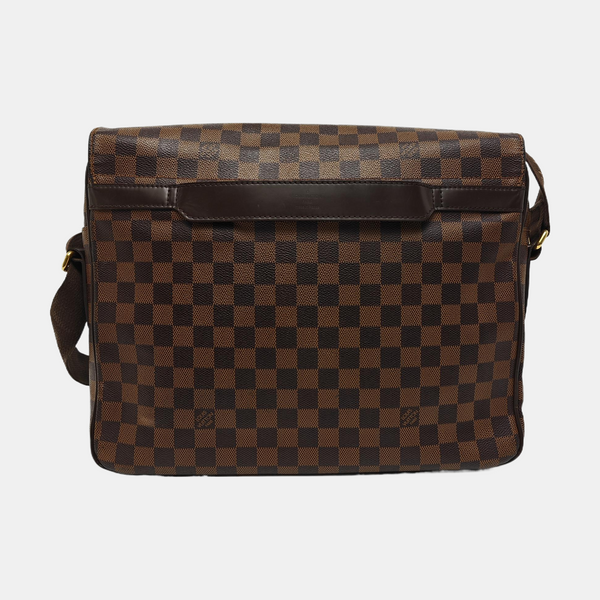 SHELTON Damier Ebene Coated Canvas Brown